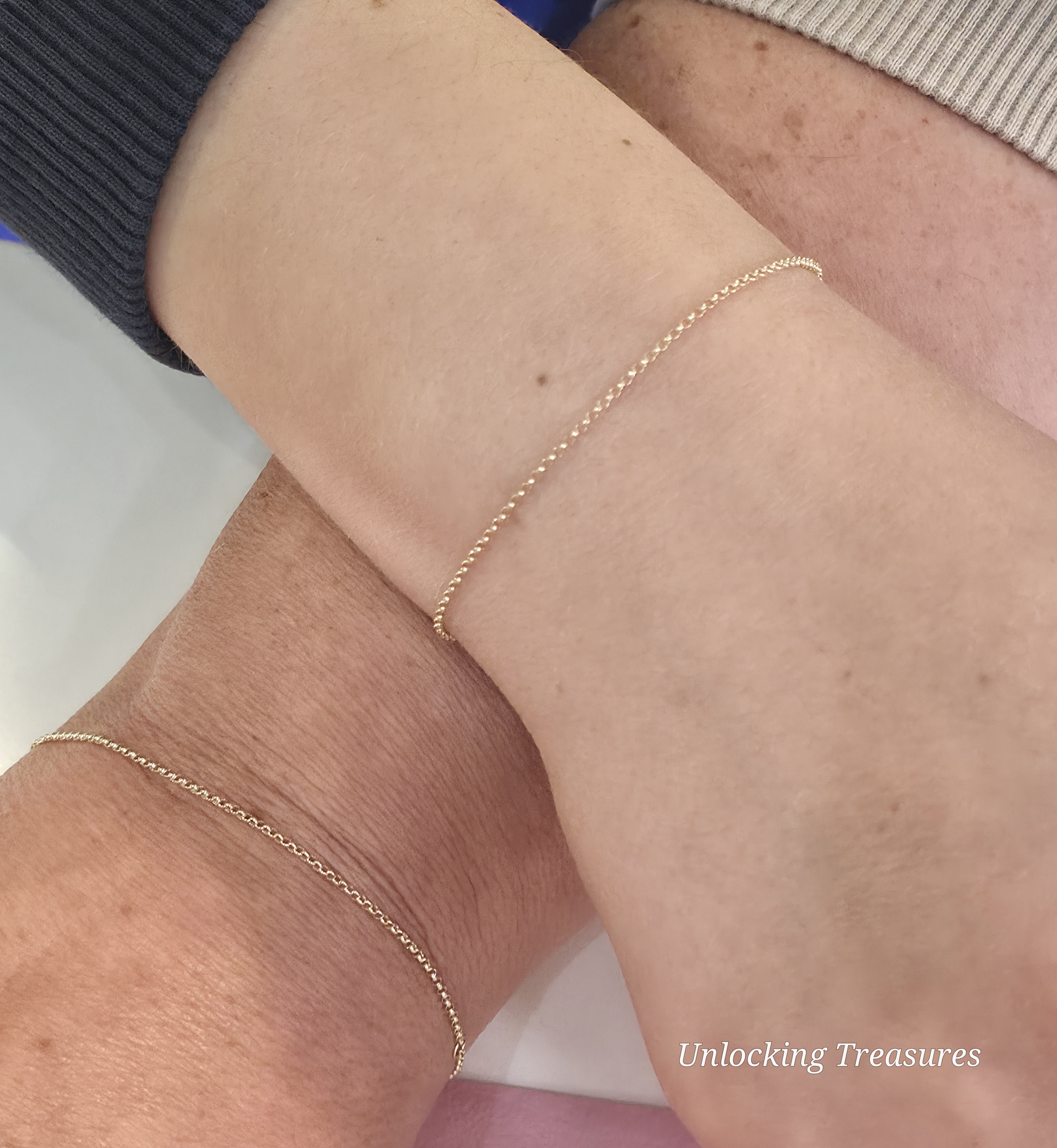 9 karat gold permanent bracelet by Unlocking Treasures