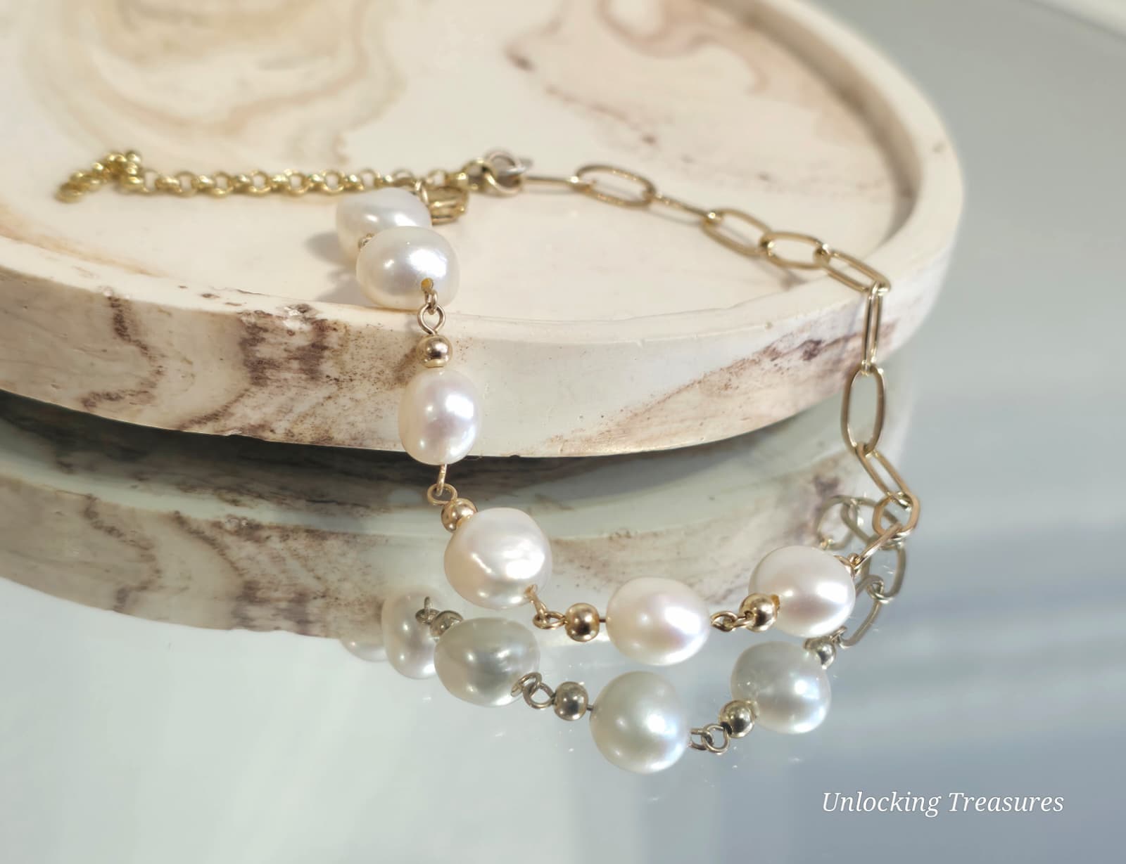 Gold Filled Freshwater Pearl Bracelet