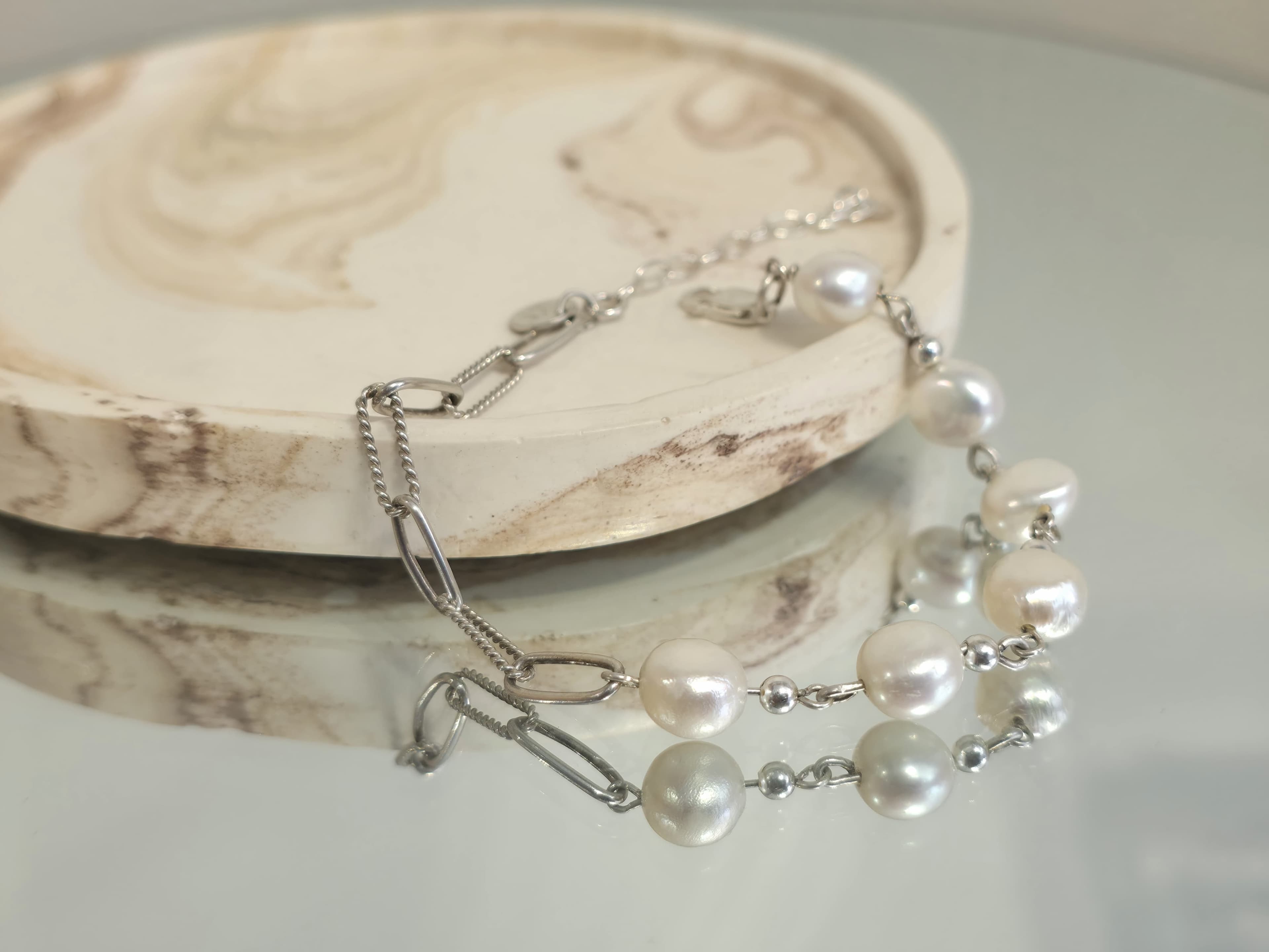 Sterling Silver Freshwater Pearl Bracelet